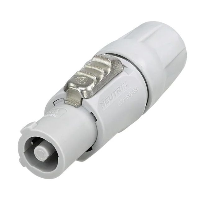 NEUTRIK NAC3FCB CONECTOR POWERCON CORRIENTE 20A 250V AEREO BLANCO