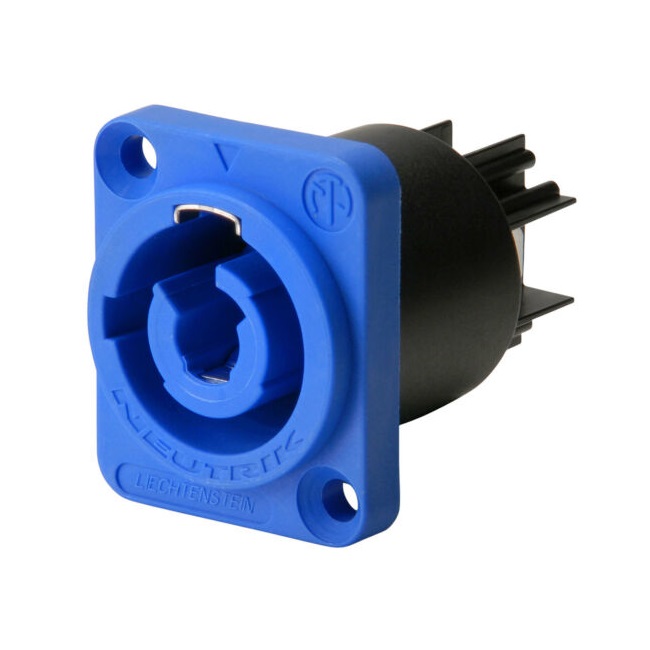 NEUTRIK NAC3MPA POWERCON CORRIENTE 20A 250V CHASIS AZUL