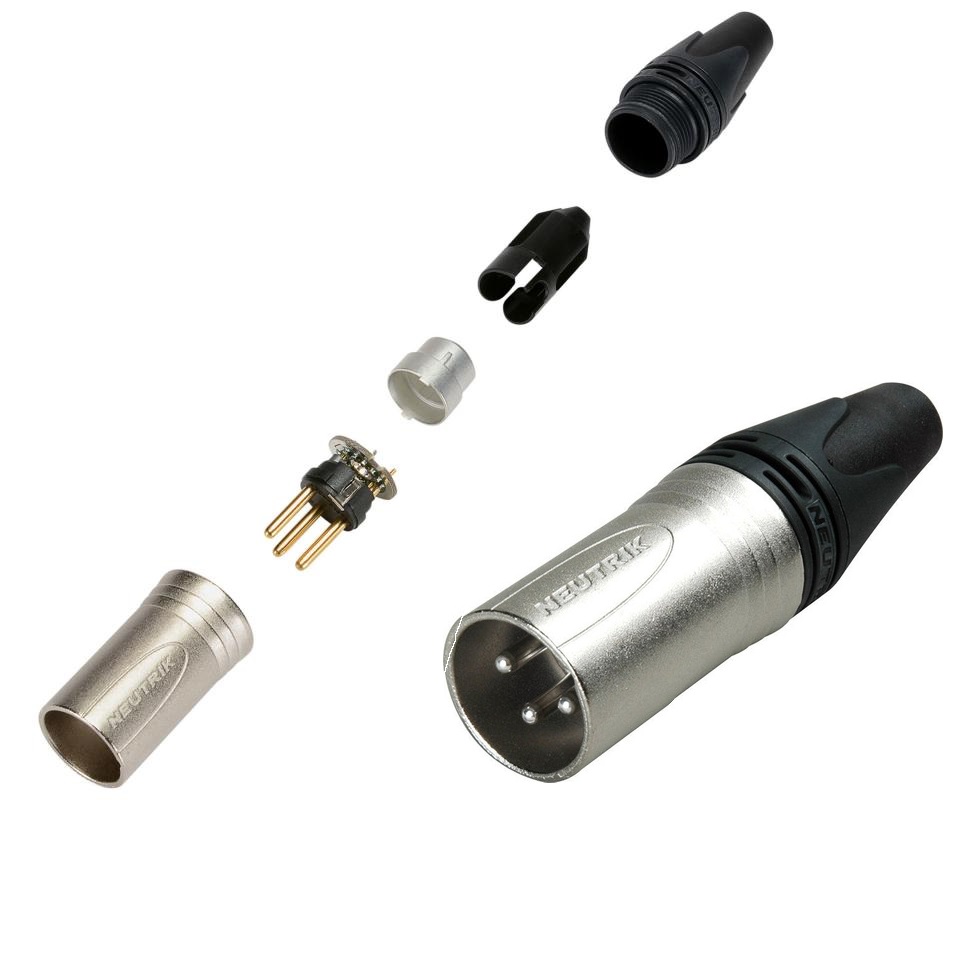 NEUTRIK NC3MXX-EMC CONECTOR XLR MACHO AEREO ANTI RUIDOS