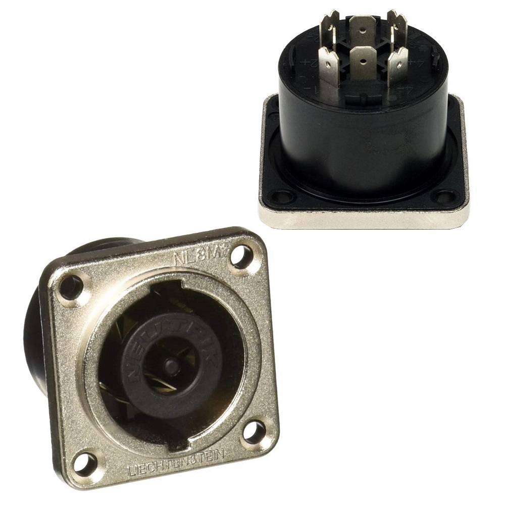 NEUTRIK NL8MPRXX CONECTOR SPEAKON 8 PIN CHASIS