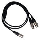 SAYPRO SA-C1-5FT Cable De Audio XLR Macho a Dos XLR Hembra