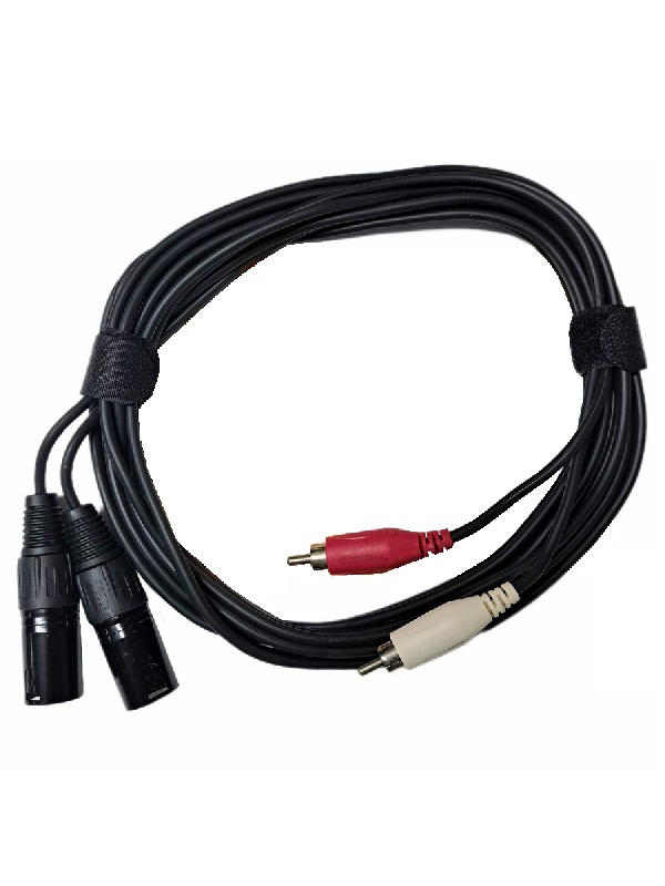 SAYPRO SA-C54-10FT Cable Audio XLR Machos a RCA Plug Dual 3 mts