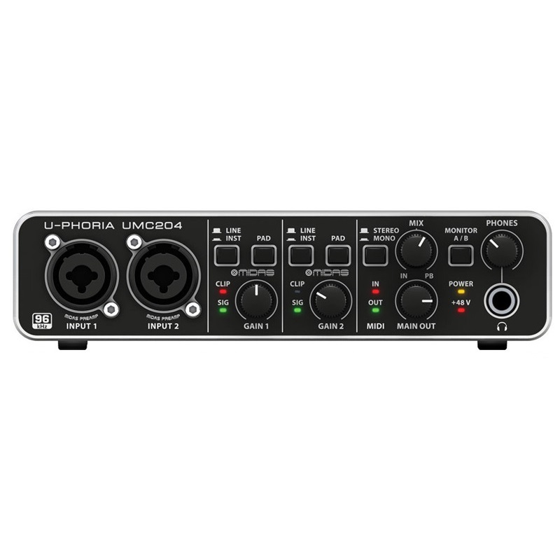 BEHRINGER UMC204HD Interface de Audio 2X4 USB