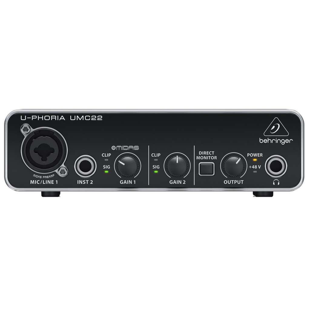 BEHRINGER UMC22 Interface De Audio 2X2 USB
