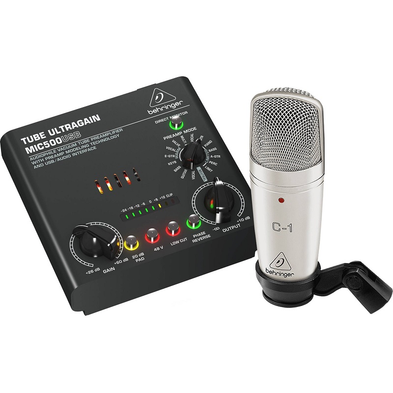 BEHRINGER VOICE STUDIO MIC500USB Interface De Audio con Micrófono C-1