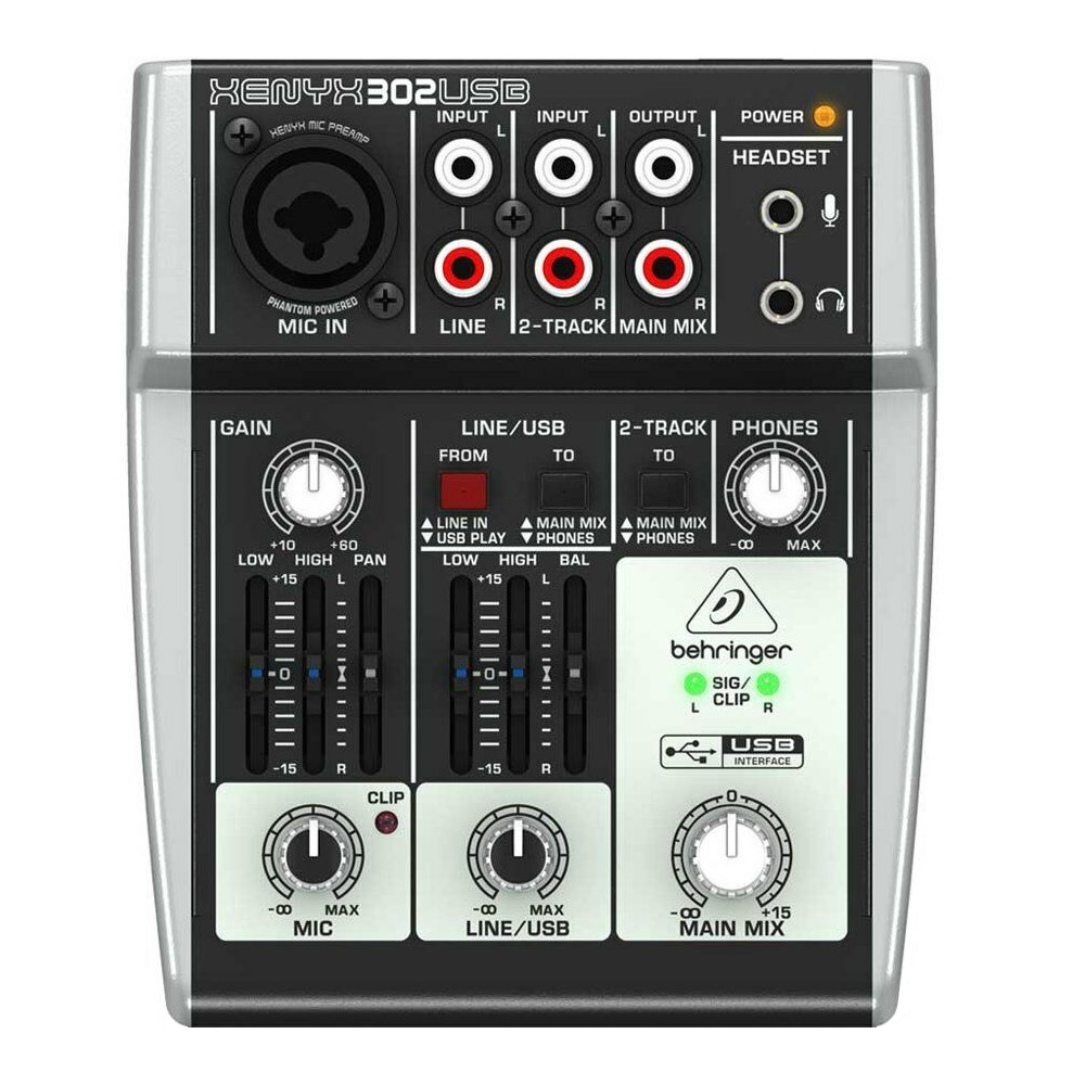 BEHRINGER XENYX 302USB Consola 5 Entradas