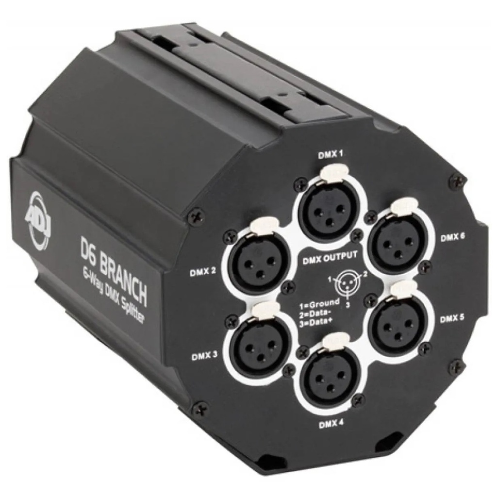 ADJ D6 BRANCH Distribuidor / Amplificador de Señal DMX 6 CANALES