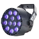 ADJ ELIMINATOR Luz Par UV Negra 12 LED x 1W DMX