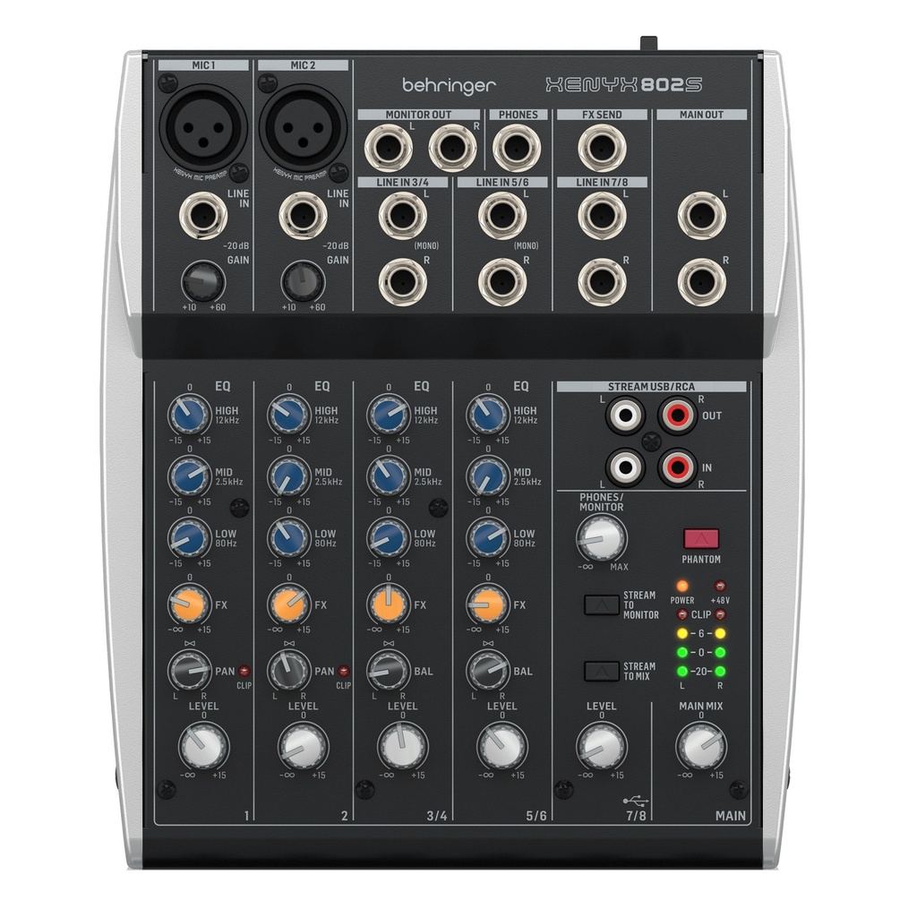 BEHRINGER XENYX 802S CONSOLA 8 ENTRADAS