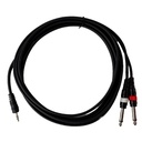 SAYPRO SA-C44-10FT Cable De Audio Plug Estéreo Mini a Doble Plug Mono Grande 3mt