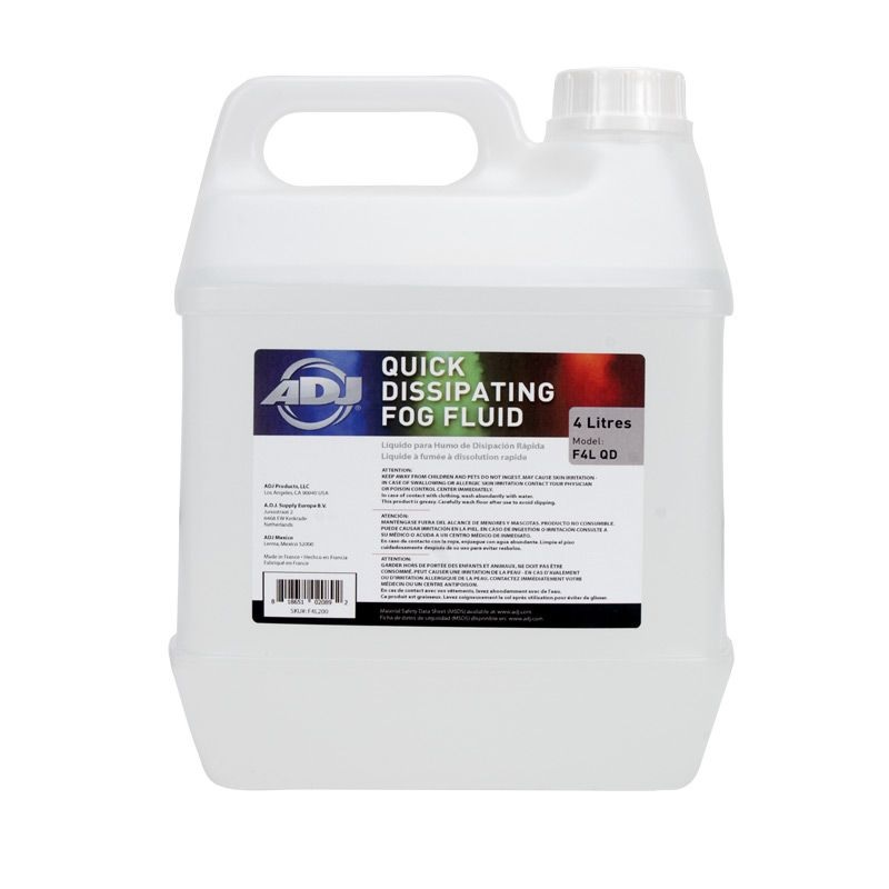 ADJ Liquido Para Maquina De Humo F4L QD Tipo CO2 4 litros