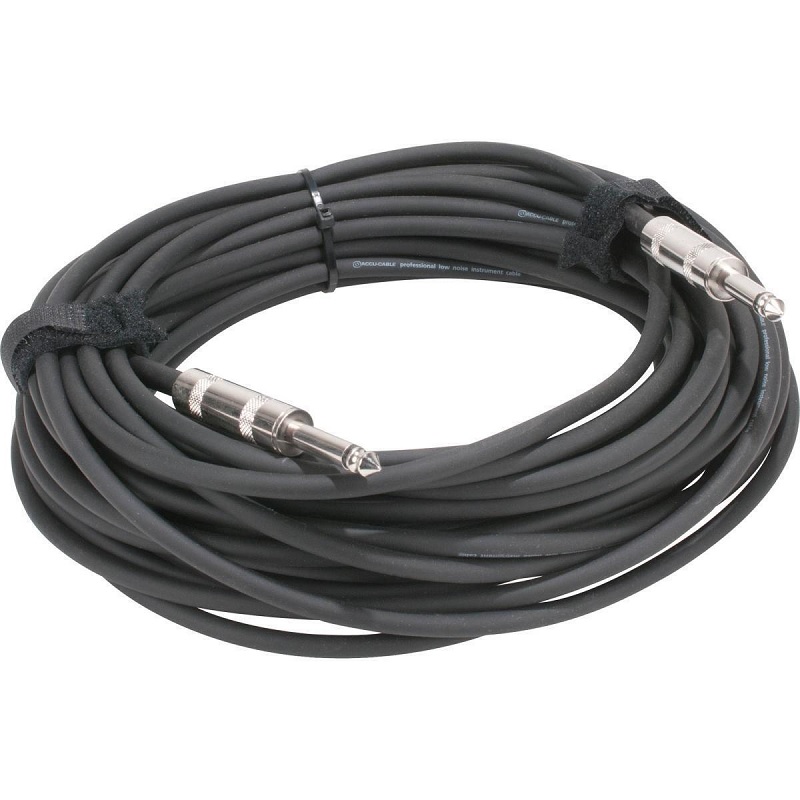 ACCU CABLE QTR50 Cable de instrumentos Plug Mono a Plug Mono 15mts