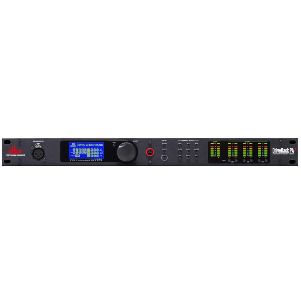DBX DriveRack PA2 Procesador Ecualizador Crossover Limitador Compresor y Analizador