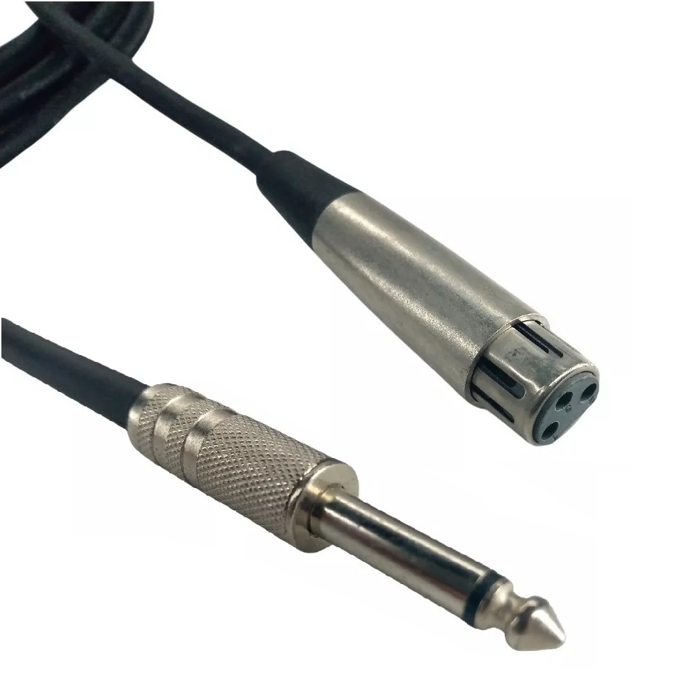 SAYPRO SA-C42-25FT XLR Hembra a PLUG Mono Para Micrófono 3.6 MTS