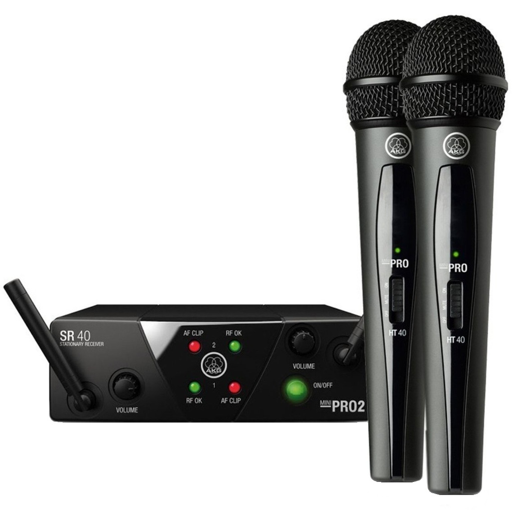 AKG WMS40 MINI VOCAL DUAL SET Micrófono Inalámbrico De Mano Doble