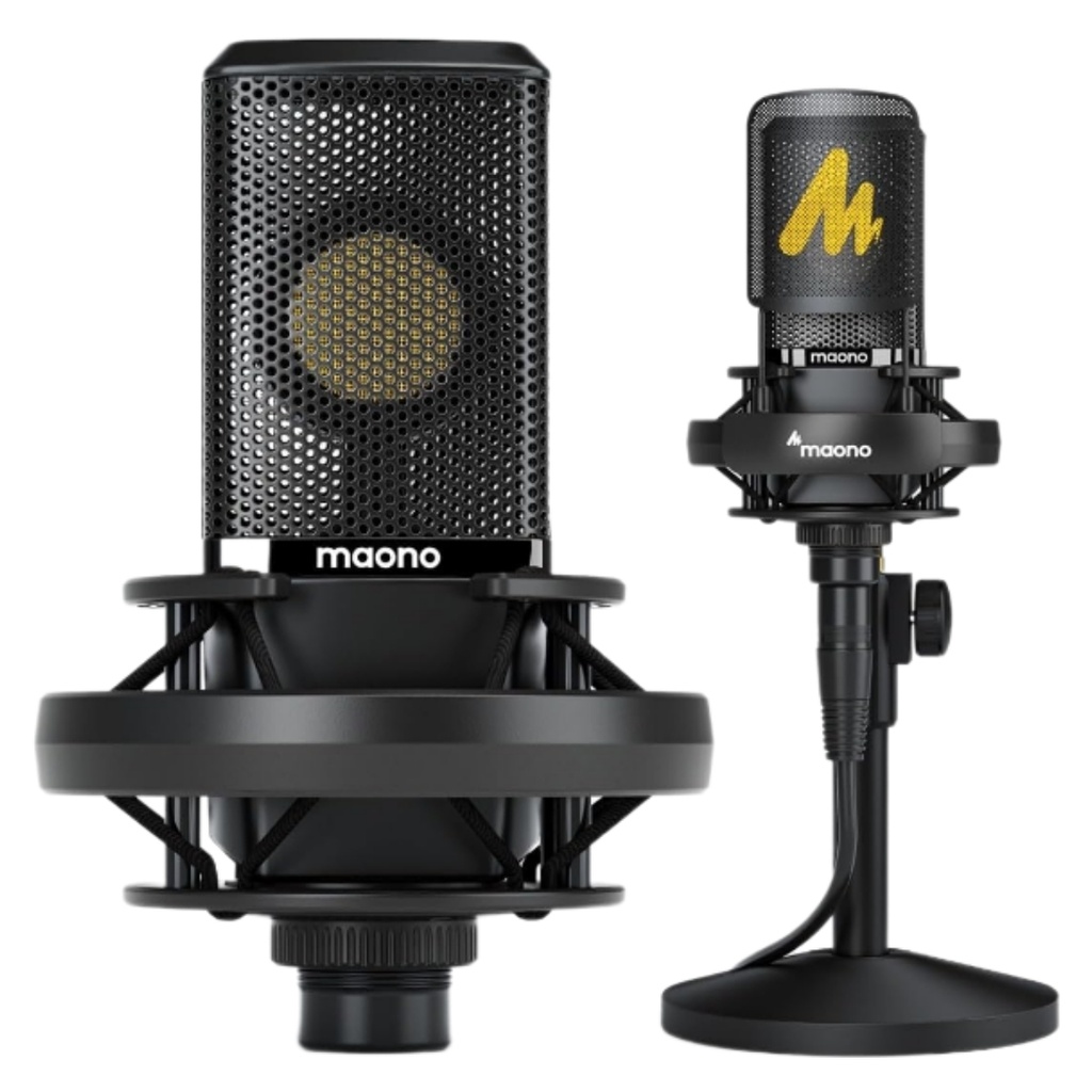 MAONO AU-PM500T SET Micrófono Estudio Grabación De Condensador XLR con Pedestal y Antipop