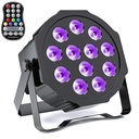 HOLDLAMP  ZQ-01494 LUZ PAR 36W RGBWA+UV 6in1 DMX  LED 12x 3W Con Batería Recargable