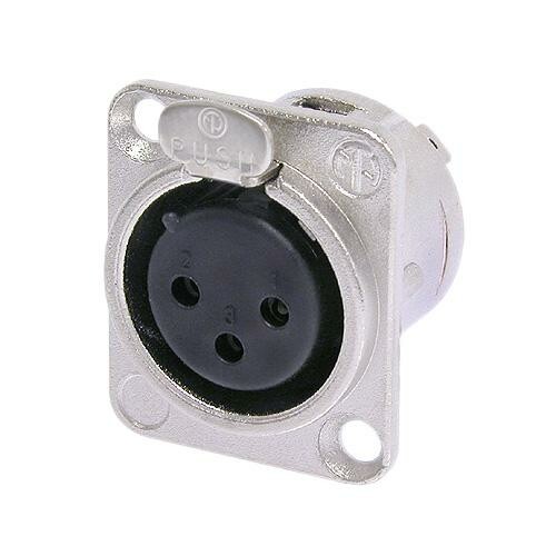 NEUTRIK NC3FD-L-1 CONECTOR XLR HEMBRA CHASIS