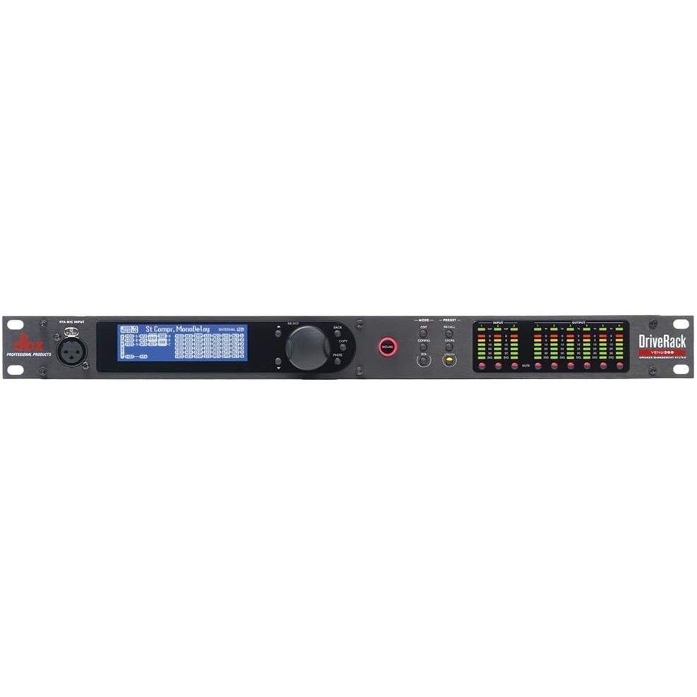 DBX DriveRack VENU360 Procesador Ecualizador Crossover Limitador Compresor y Analizador