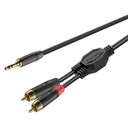 ROXTONE GPTC140L6 Cable de Audio PLUG Mini Estereo a Doble PLUG RCA Mono 6mt