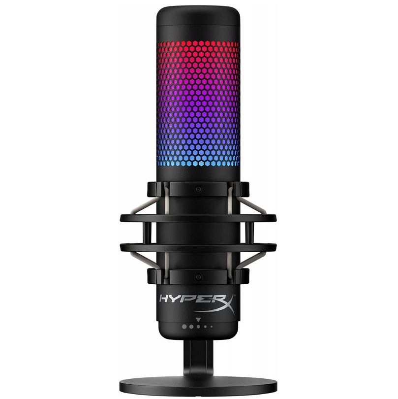 HyperX QuadCast-S Micrófono condensador USB RGB Gaming, podcasts, Twitch, YouTube, Discord