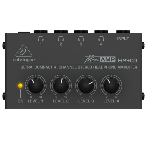 [HA-400] BEHRINGER HA-400 AMPLIFICADOR DE AUDIFONOS 4CH