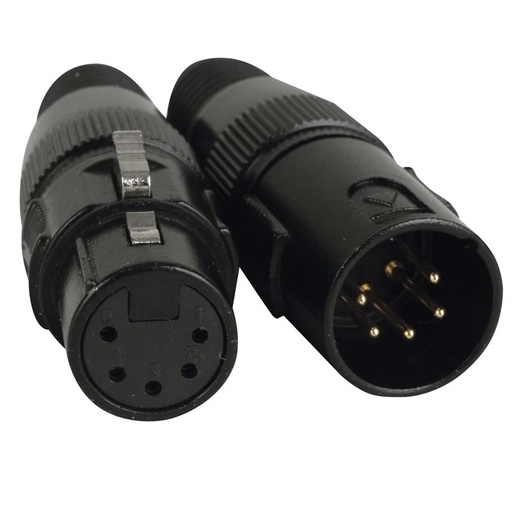 [ACXLR5PSET] ACCU CABLE ACXLR5PSET Conector DMX XLR Hembra y Macho 5 Pines