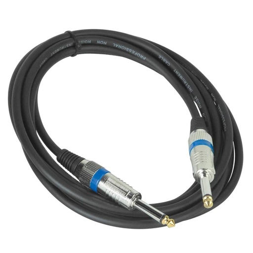 [QTR10] ACCU CABLE QTR10 Cable de instrumentos Plug Mono a Plug Mono 3mts