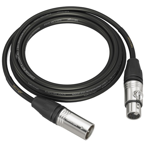 [GMC-600] BEHRINGER GMC-600 CABLE DE MICROFONO / CORNETA AMPLIFICADA 6MTS XLR, 0.22MM 24AGW