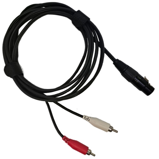 [SA-C53-10FT] SAYPRO SA-C53-10FT Cable Audio XLR Hembra a RCA Plug Macho