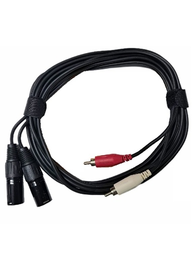 [SA-C54-10FT] SAYPRO SA-C54-10FT Cable Audio XLR Machos a RCA Plug Dual 3 mts