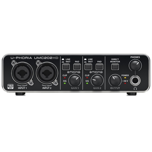 [U-PHORIA UMC202HD] BEHRINGER UMC202HD Interface De Audio 2X2 USB