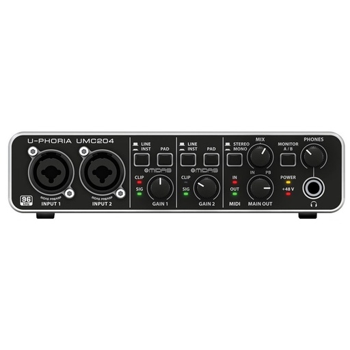 [U-PHORIA UMC204HD] BEHRINGER UMC204HD Interface de Audio 2X4 USB