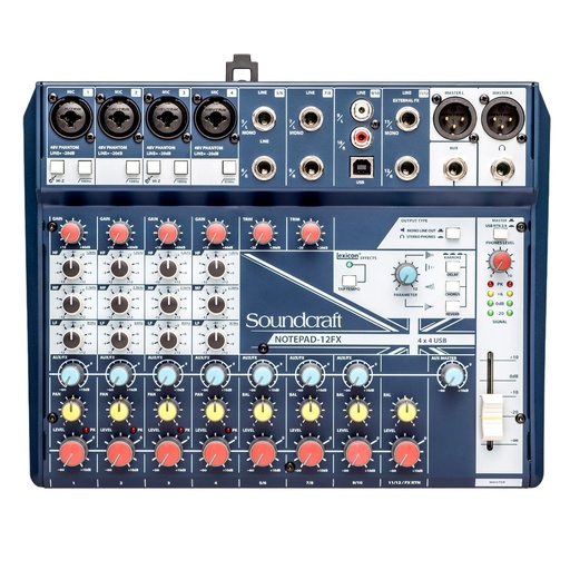 [NOTEPAD 12FX] SOUNDCRAFT NOTEPAD-12FX  Consola Pasiva Con Interfaz USB Compatible con PC