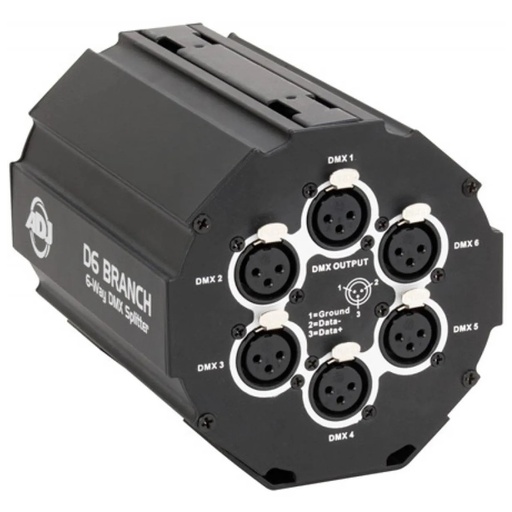 [D6 BRANCH] ADJ D6 BRANCH Distribuidor / Amplificador de Señal DMX 6 CANALES