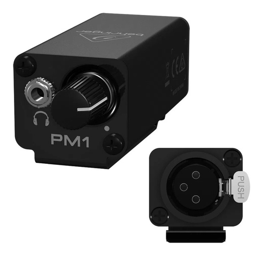 [PM1] BEHRINGER PM1 In-Ear Belt-Pack Monitor personal de Oído (Control de Volumen De Audifonos)