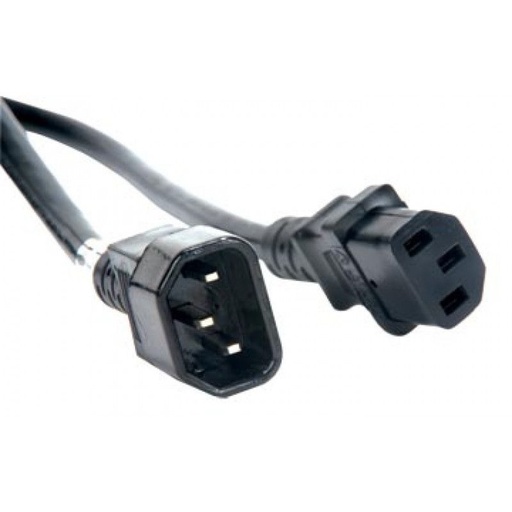 [ECCOM-6] ACCU CABLE ECCOM-6 Cable de corriente Extensión de IEC a IEC 1.80 MTS