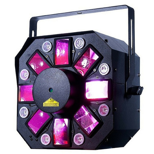 [STINGER II] ADJ LUZ LED Multicolor, UV, Estroboscópica, Laser Rojo y Verde