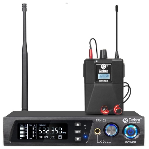 [ER-102] D Debra ER-102 in-er Belt-Pack Monitor personal de Oído Inalámbrica