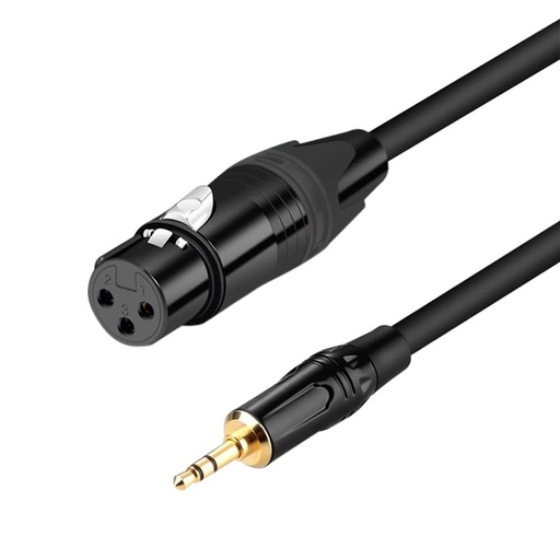 [X0033GW7HD] NEWLTEM Cable De Audio Mini Plug Estéreo a XLR Hembra 2mts