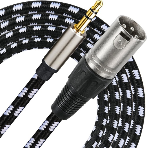 [X0035QHMHV] SOUND HARBOR Cable De Audio Mini Plug Estéreo a XLR Hembra 2mts