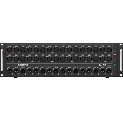 [DL32 StageBox] MIDAS DL32 Stage Box PARA X32 M32 M32R de 32-pre de micrófono y 16 salidas, interfaces a ULTRANET y ADAT