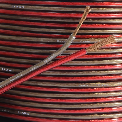 [CA-212-HQ] Cable Corneta CA-212HQ 12awg Rojo y Negro  Rollo 150mts