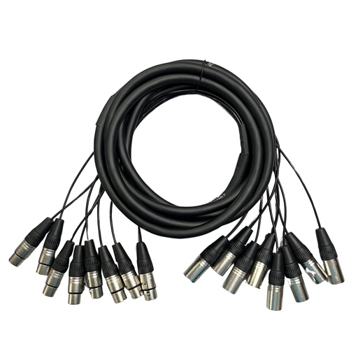 [SA-SNAKE8] SAYPRO SA-SNAKE8 Cable Snake 8 XLR Hembras a 8 XLR Machos 5MTS