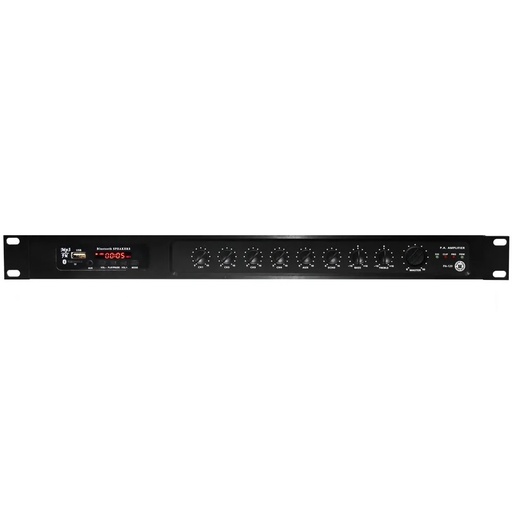 [PAX-120] SHOW SEIKAKU PAX-120 Amplificador Linea 70V-110V, 1 Zonas x 120W, Mezclador MP3+FM+BT