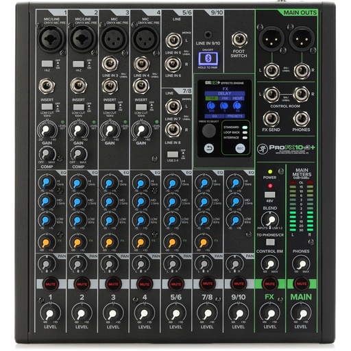 [PROFX10V3+ PLUS] MACKIE PROFX10v3+ PLUS Consola 10 Entradas USB con Bluetooth