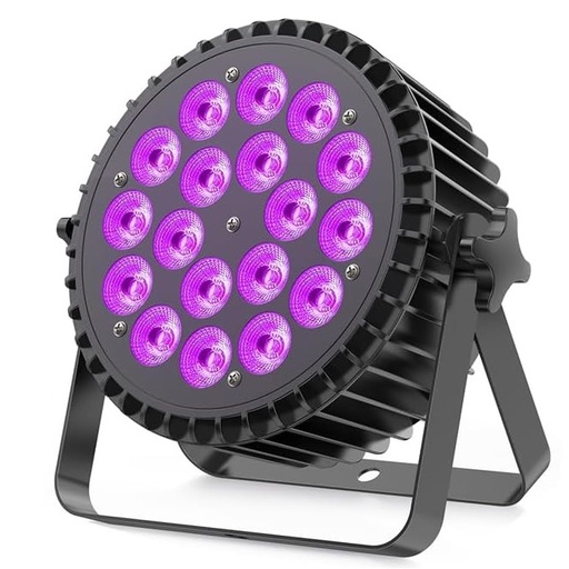 [ZQ-01510] HOLDLAMP ZQ-01510 LUZ PAR RGBWA+UV DMX 18 LED x 12W 6in1