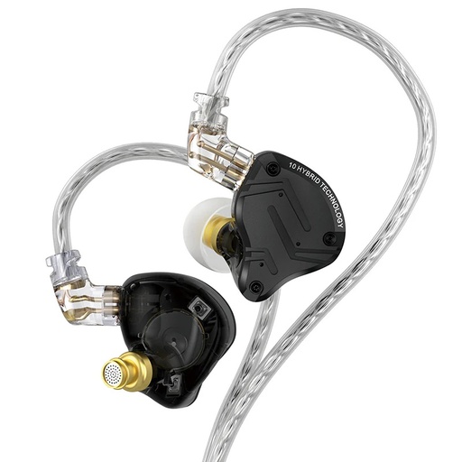 [KZ ZS10 Pro X] KZ LINSOUL KZ ZS10 Pro X con Micrófono Auriculares intrauditivos Audífonos De Monitoreo Alta Fidelidad IEM Con Cable Desmontable