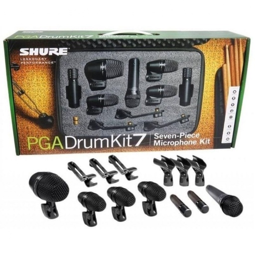 [PGADRUMKIT7] SHURE PGADRUMKIT7 Micrófonos Instrumentos Musicales Batería SET 7 Piezas